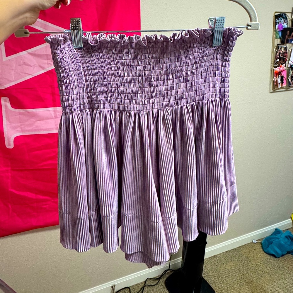 Queen of Sparkles Purple Swing Shorts medium lavender Louisiana LSU